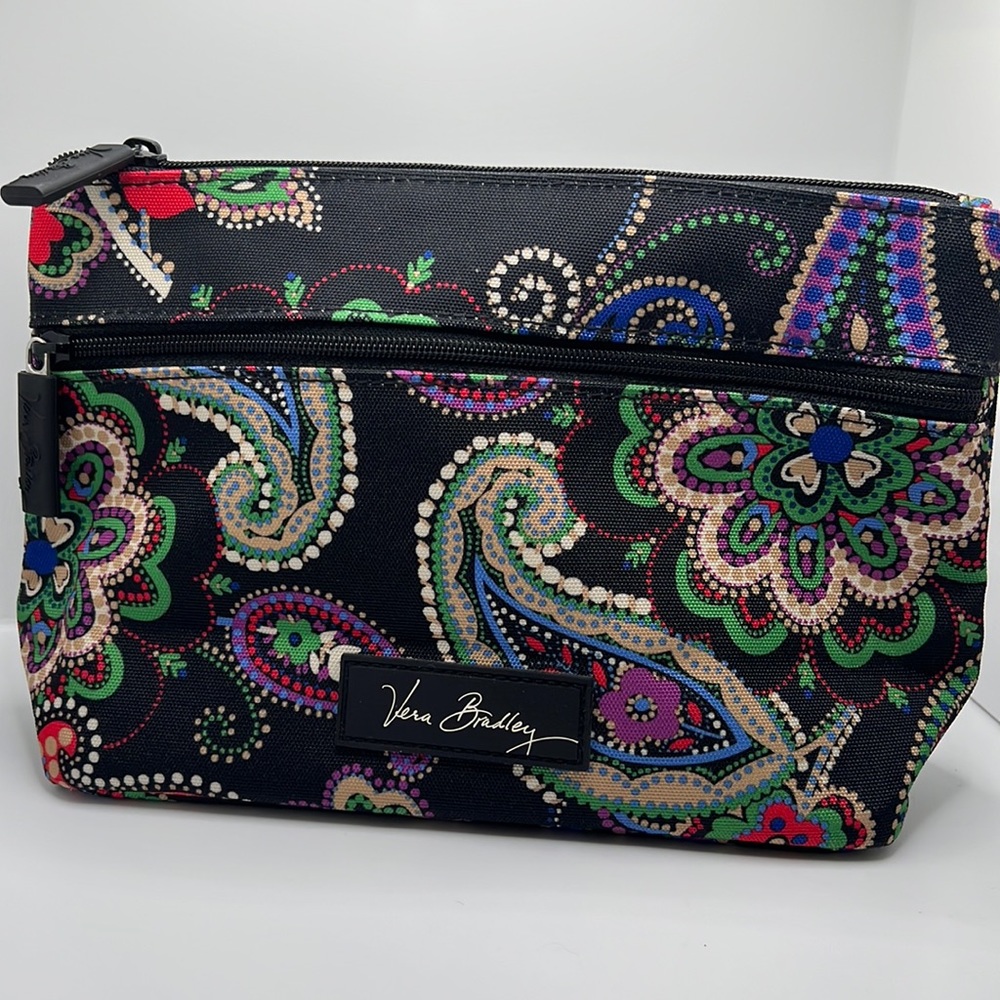 NWOT Vera Bradley Cosmetic Bag in Kiev Pattern.
